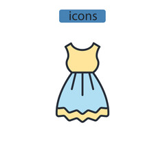 clothes icons  symbol vector elements for infographic web
