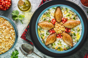 Arabic Cuisine: Middle Eastern traditional dish 