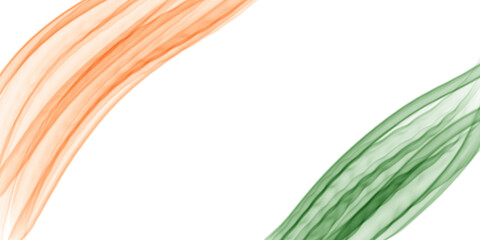 Indian National Flag Abstract Hand Painted