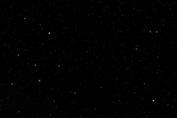 Glowing stars in space.  Galaxy space background.  Stars in the night.  Starry night sky. 