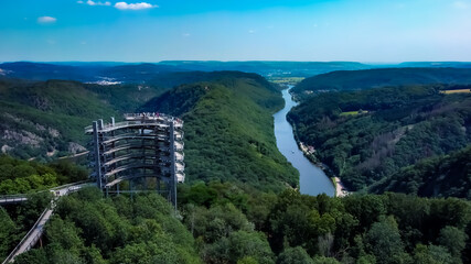 Ścieżka w koronach drzew Saarschleife   © Jarekfoto