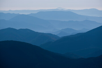 Mountain Range in the Pyrenees. Landscape with mountains, view, nature, clear sky, Torla, Odesa