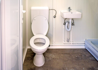 Small toilet interior