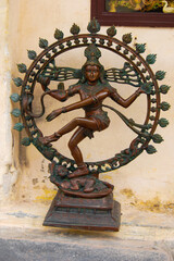 Natraj, the fierce dance form of Lord Shiva. Nataraja. A smiling Nataraj.
