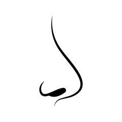 Nose icon. smell sign. vector illustration