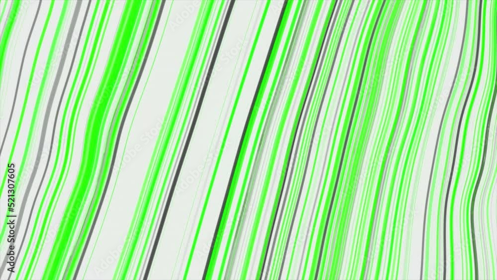 Poster animation with moving stream of colorful wavy lines. motion. lines move in flow with wavy distortion