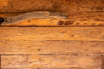 old wooden Slab walls