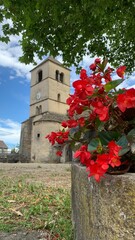 Church with flower