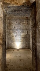 Fototapeta premium old wall of Dendara temple Luxor