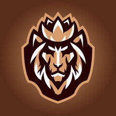 leon logo mascot, ilustrado, ilustracion, felino
