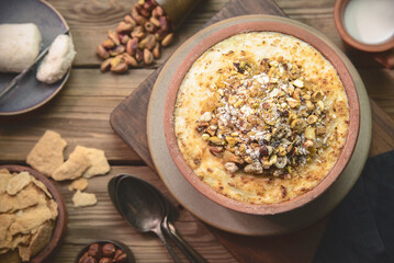 Arabic Cuisine; Traditional Egyptian dessert 