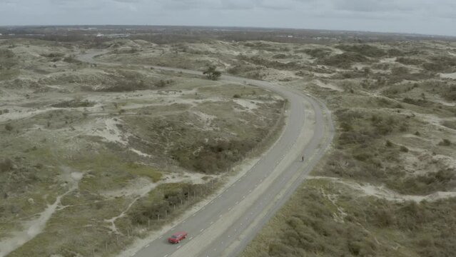 Aerial view of the Lamborghini Jarama 1970, the Netherlands.
