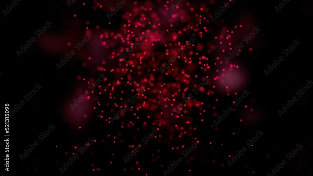 Poster animation of plexus network from question symbol on colorful background with flowing of plexus parti