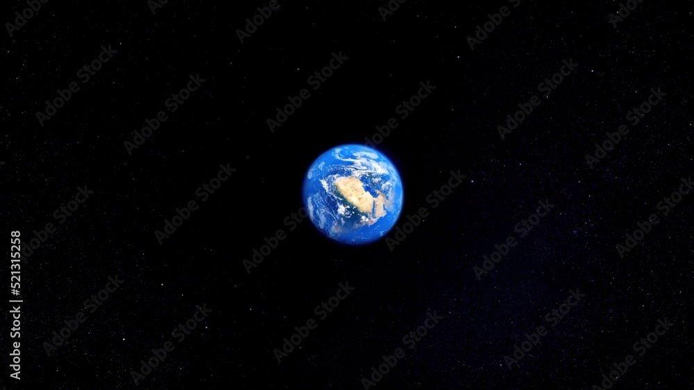 Aufkleber abstract animation of digital earth globe rotating with digital data globe loop and data network. te