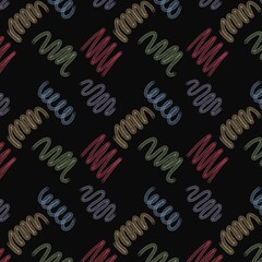 Fototapeta premium Curly scribble pattern background 