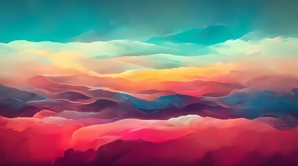 Plakat Colorful Gradient wallpaper illustration abstract 