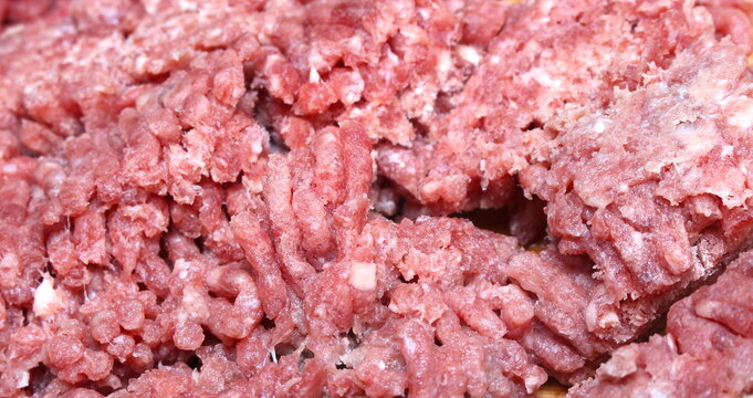 Raw Ground Beef Texture, Raw Meat Texture, Raw Beef For Making Meal