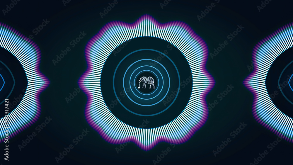 Poster music animation for backgrounds. animation. abstract sound track animation