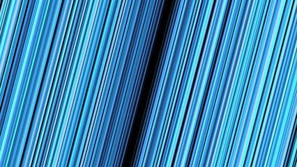 Background of moving diagonal lines. Animation. Bright colored stripes dynamically move towards each other and disappear into dark gap. Rotating background of diagonal lines parallel to each other