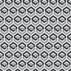 black white geometric shapes seamless pattern
