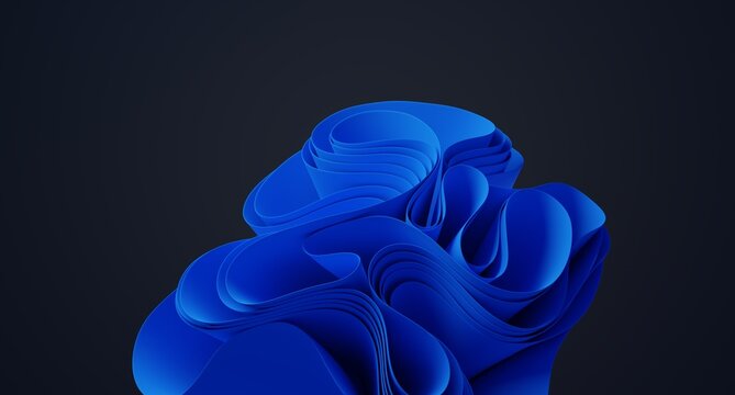 3D illustration Blue Abstract Background wallpaper