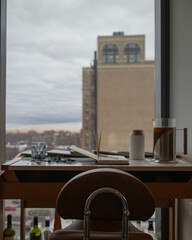 modern city apartment view