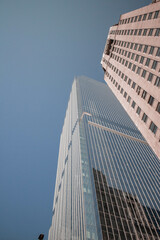 city skyline on the river
