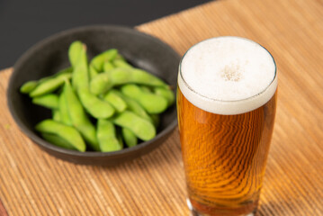 ビールと枝豆