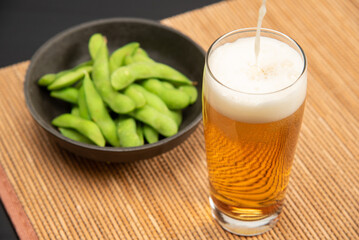 ビールと枝豆