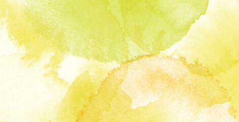 Shades of fresh lime green water colors abstract background