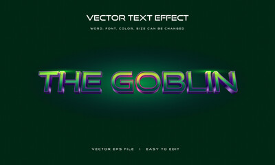 Goblin Spider editable superhero style text effect © elhambrana