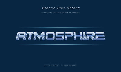 Earth atmosphere futuristic planet space editable style text effect