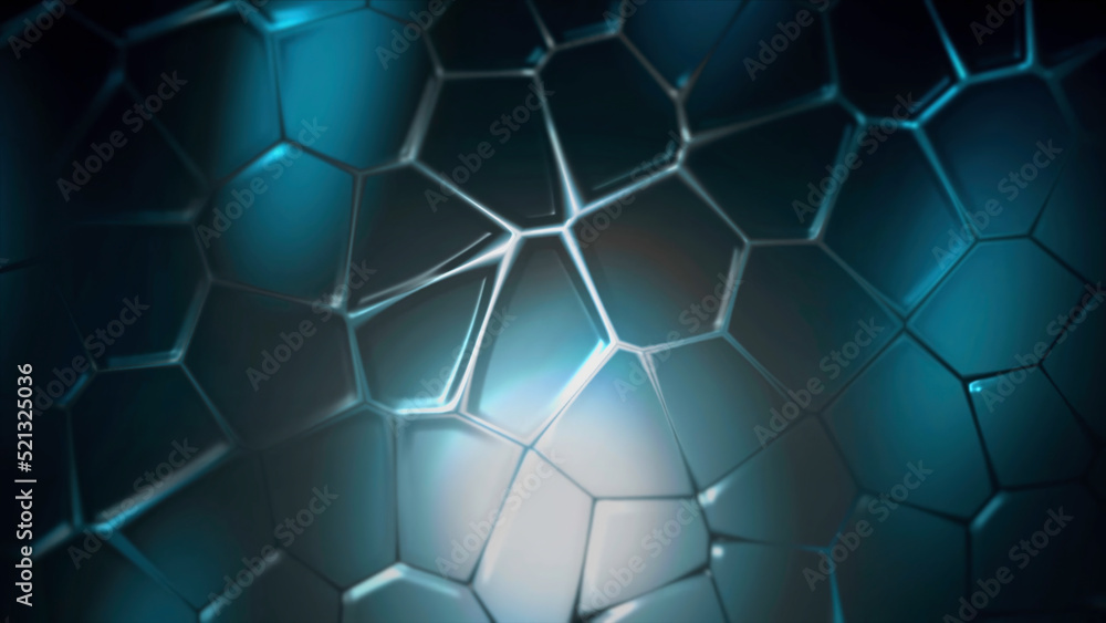 Poster colored mosaic background with changing polygons. motion. beautiful background with pattern of movin