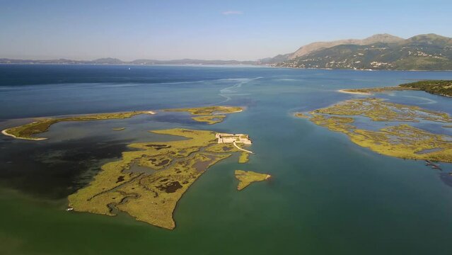 The beautiful lake of Butrint Ali Pasha in Albania