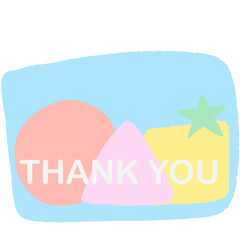 illustration of thank you words