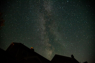 Night sky in the forest of Maine