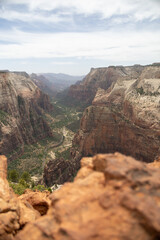 Zion canyons mesa and plateau