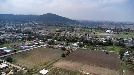 Drone México  aéreo san miguel Tlaixpan Texcoco pueblo mágico 