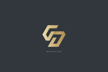 Fototapeta premium GD Letter G Combination Monogram Logo