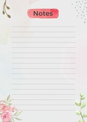 Cursive handwriting tablet paper seamless pattern, lines, and dashed lines for notebook paper printing templates.