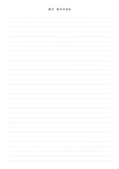 Cursive handwriting tablet paper seamless pattern, lines, and dashed lines for notebook paper printing templates.