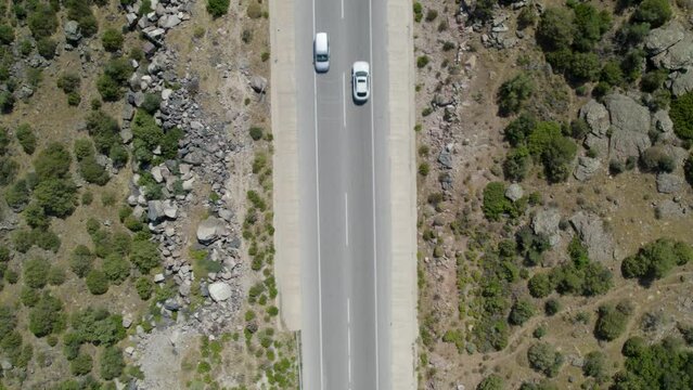 Two way road in Urla, Izmir