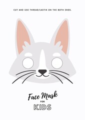 High Resolution Party Face Mask, Cut and Use Thread on Both Ends, Realistic Carnival Masks Icon Set.