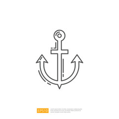 Anchor Symbol. Vector Outline Icon