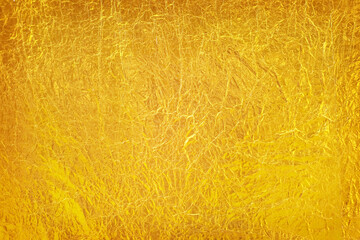 Golden Shiny Yellow Foil Foil texture Background