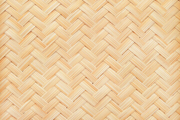 close up woven bamboo pattern texture background