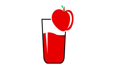 apple juice vector logo
