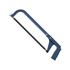 hacksaw vector illustration. Hacksaw tool on white background