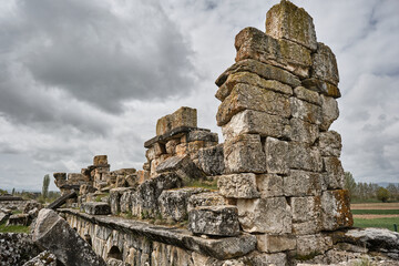 Ancient temple, roman greek city remains and ruins, local name is zeus temple theatre place in...