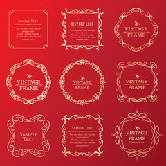 マスタ高級感のあるカードデザイン。アンティークな装飾デザイン。エレガントな縁の模様。